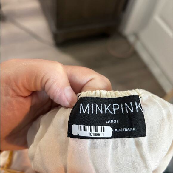 MinkPink Yellow Floral Strappy Maxi Dress Size Large - Picture 6 of 6